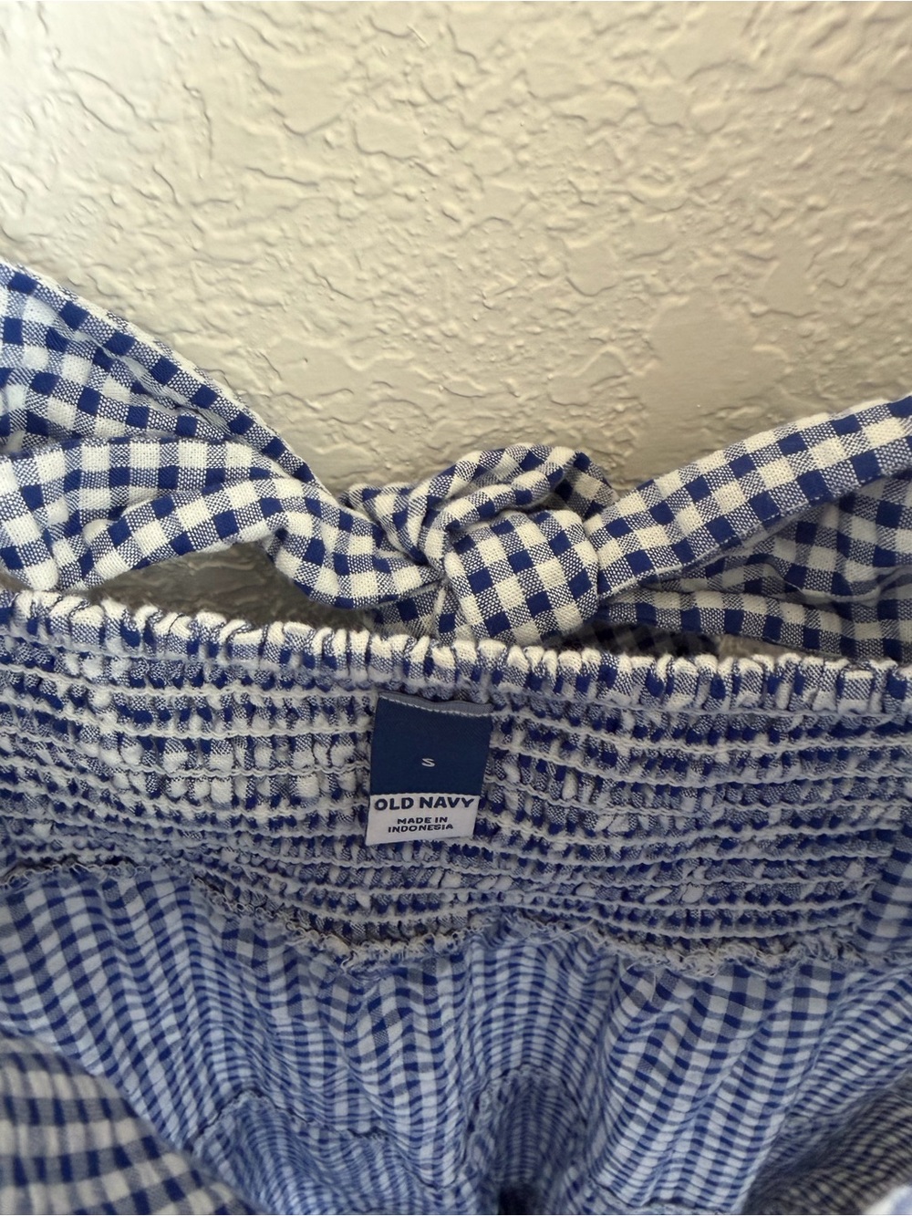 Old Navy Blue Gingham Ruffle Strap Maxi Dress - Picture 3 of 6